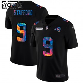 Camiseta Niño NFL Los Angeles Rams Matthew Stafford 9 Nike 2020 Multicolor Negro